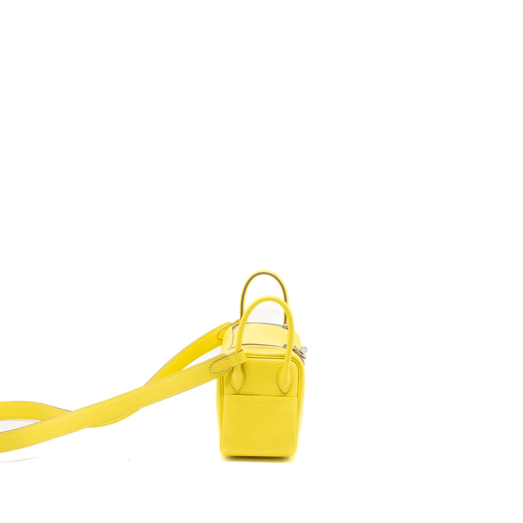 HERMES MINI LINDY CLEMENCE LIME SHW