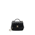 CHANEL SMALL BUSINESS AFFINITY CAVIAR BLACK LGHW (MICROCHIP)