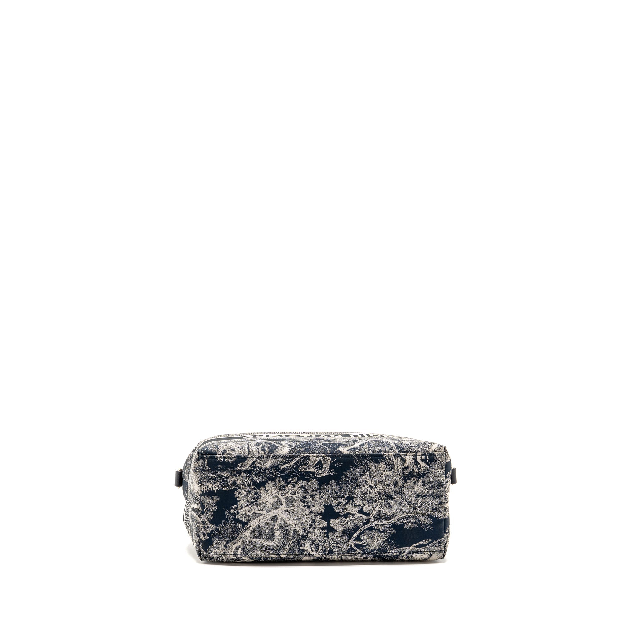 DIOR MEDIUM DIORTRAVEL NOMAD POUCH TOILE DE JOUY REVERSE TECHNICAL FABRIC BLUE LGHW
