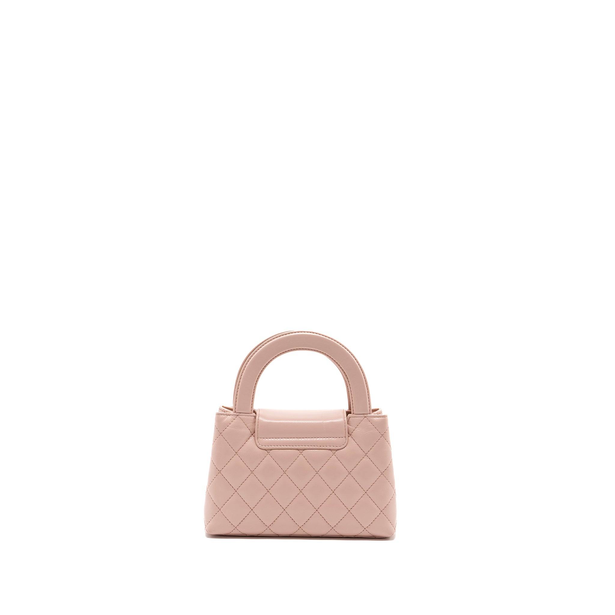 CHANEL 23K MINI SHOPPING TOTE CALFSKIN LIGHT PINK GHW(MICROCHIP)