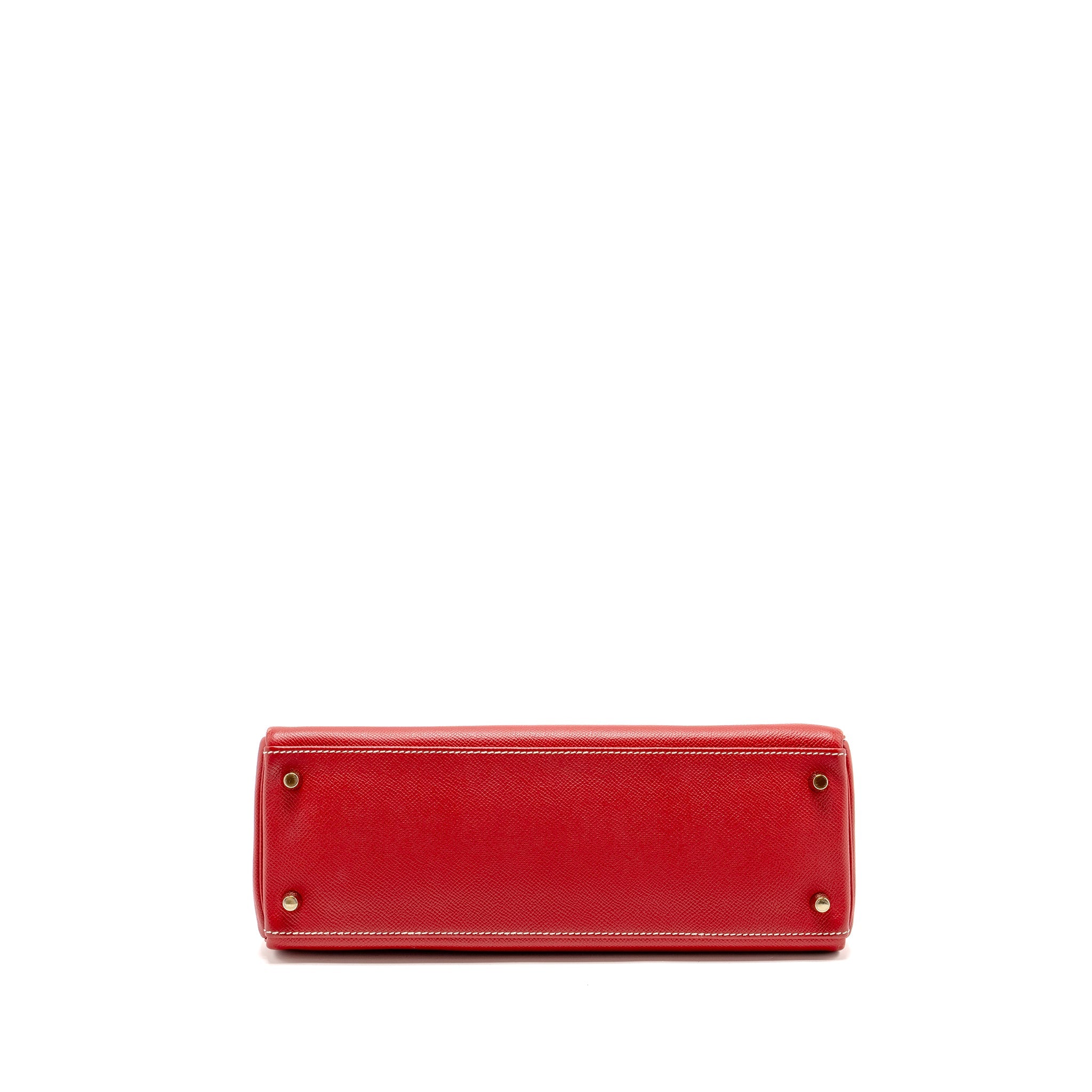 HERMES KELLY 32 EPSOM Q5 ROUGE CASAQUE / 1P COLVERT LGHW SQUARE P