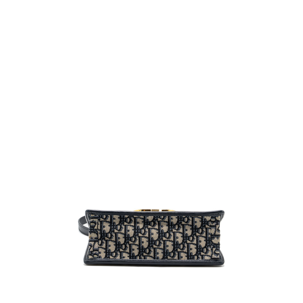 DIOR 30 MONTAIGNE BAG BLUE DIOR OBLIQUE JACQUARD CANVAS/ LEATHER GHW