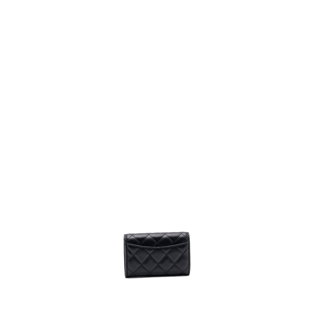 CHANEL 23B FLAP CARD HOLDER LAMBSKIN GHW(MICROCHIP)
