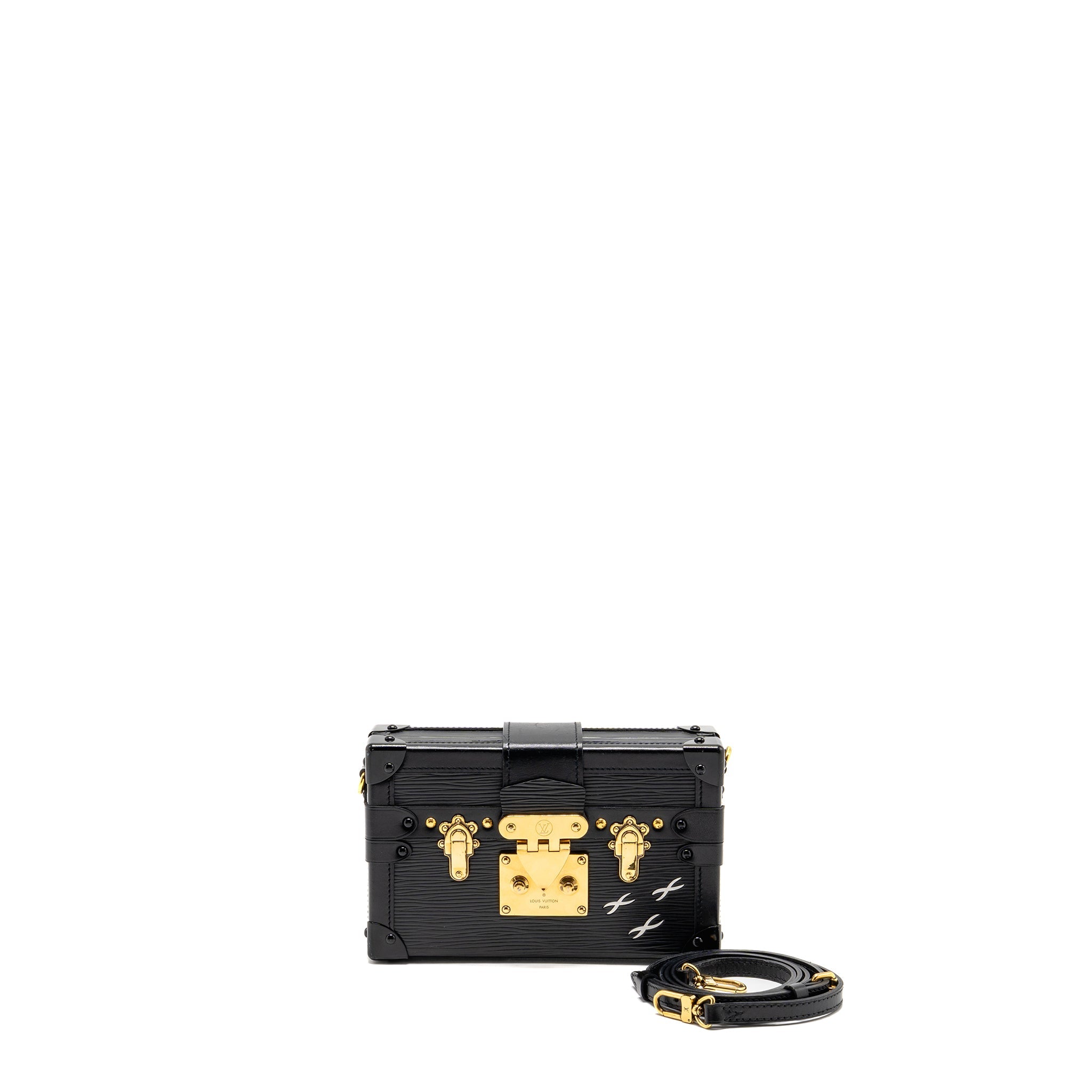 LOUIS VUITTON PETIT MALLE EPI BLACK GHW
