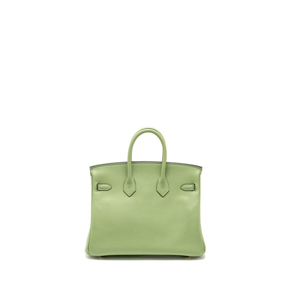 HERMES BIRKIN 25 SWIFT VERT CRIQUET GHW