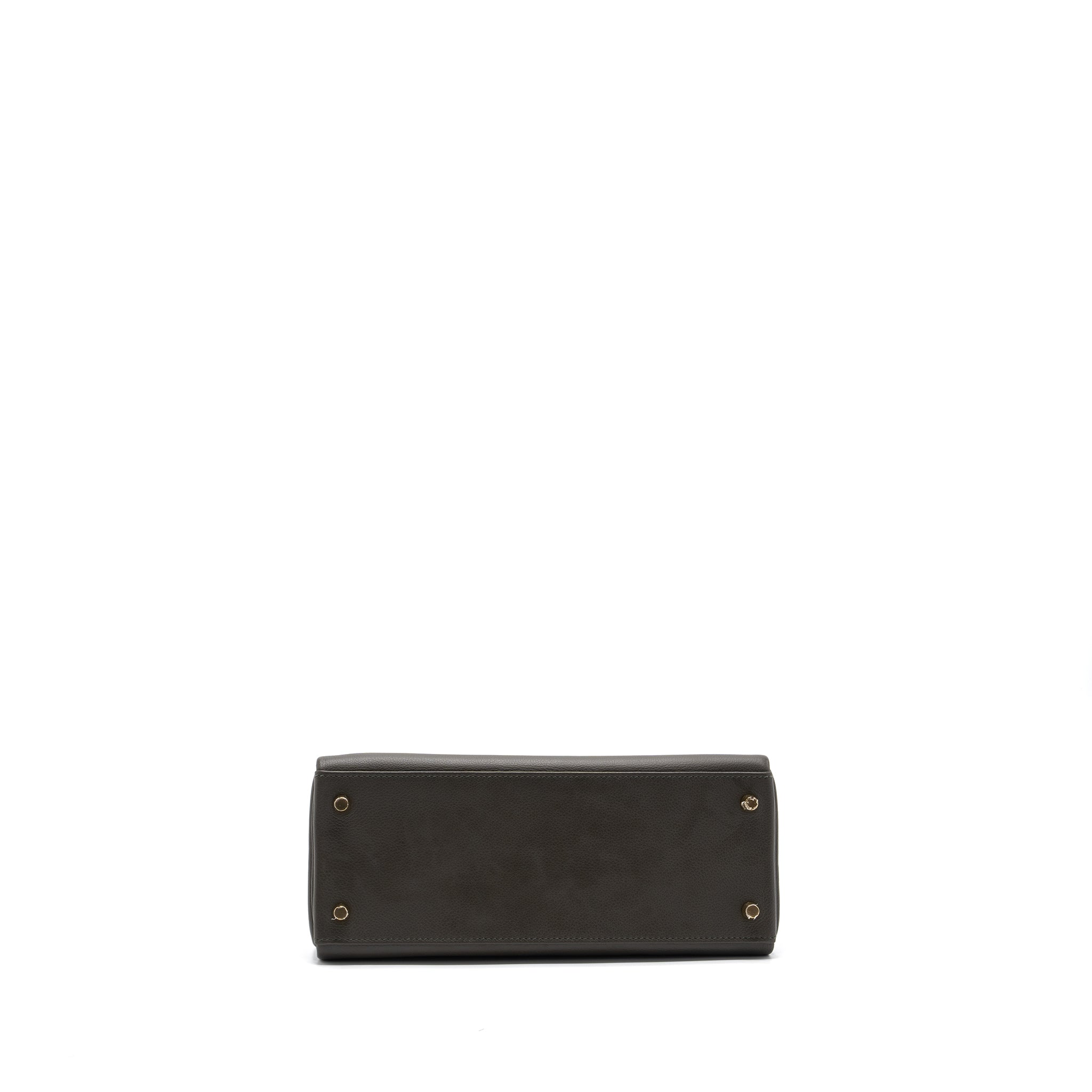 HERMES KELLY 28 EVERCOLOR VERT DE GRIS GHW