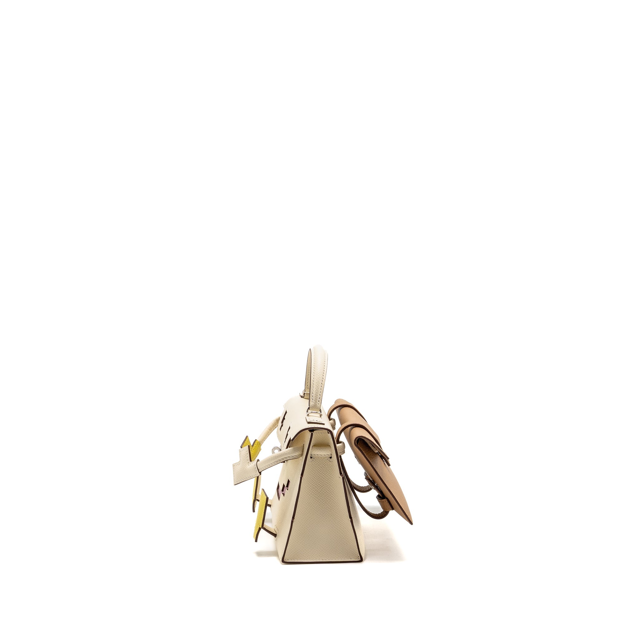 HERMES KELLYDOLE/KELLY DOLE PICTO EPSOM NATA/LIME/MAUVE SYLVESTRE/CHAI SHW