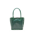 GOYARD MINI ANJOU TOTE GOYARDINE CANVAS/CALFSKIN GREEN SHW