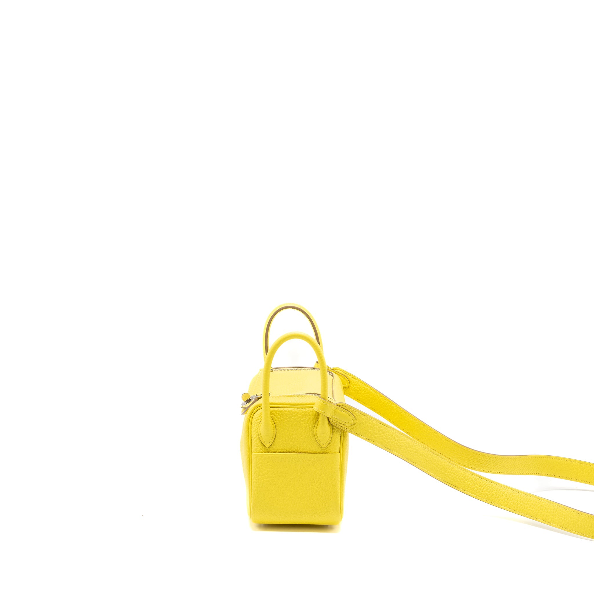 HERMES MINI LINDY CLEMENCE LIME SHW