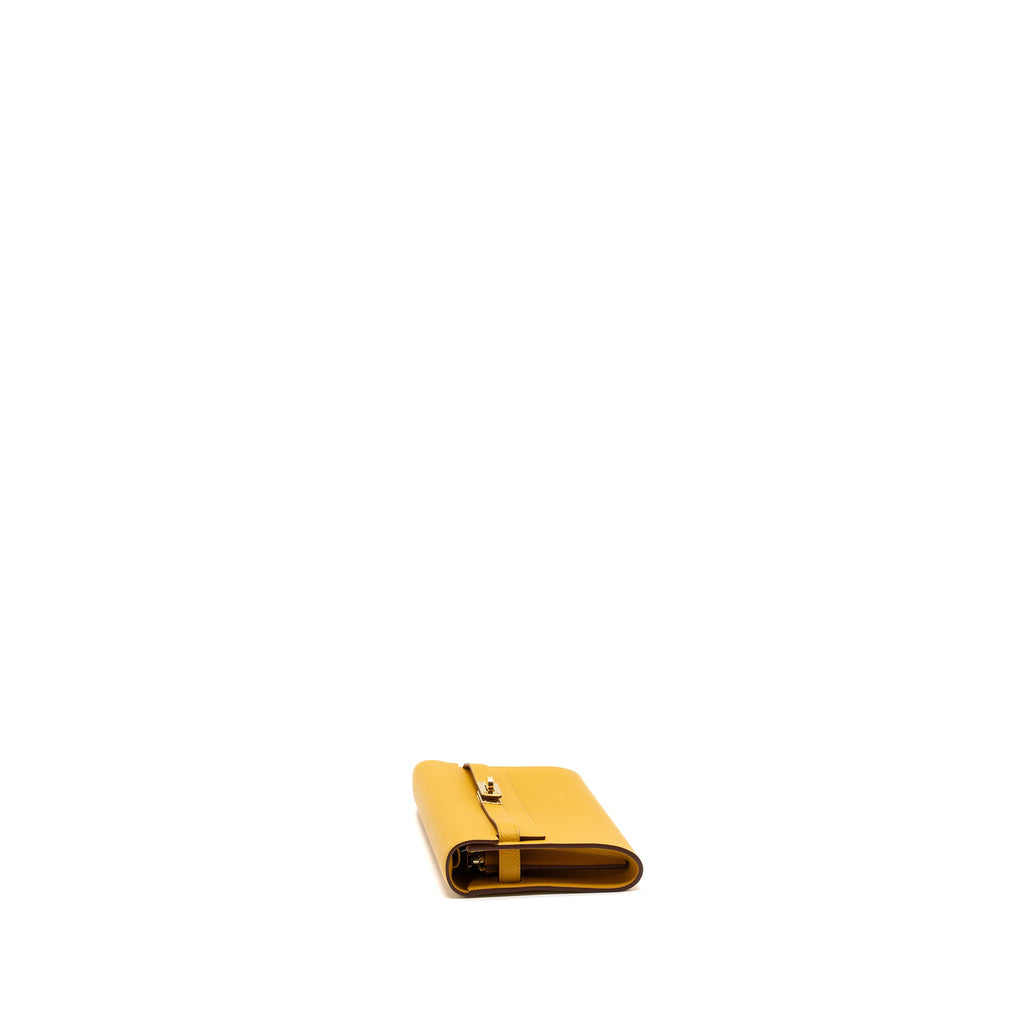 HERMES KELLY TO GO EPSOM JAUNE AMBER GHW