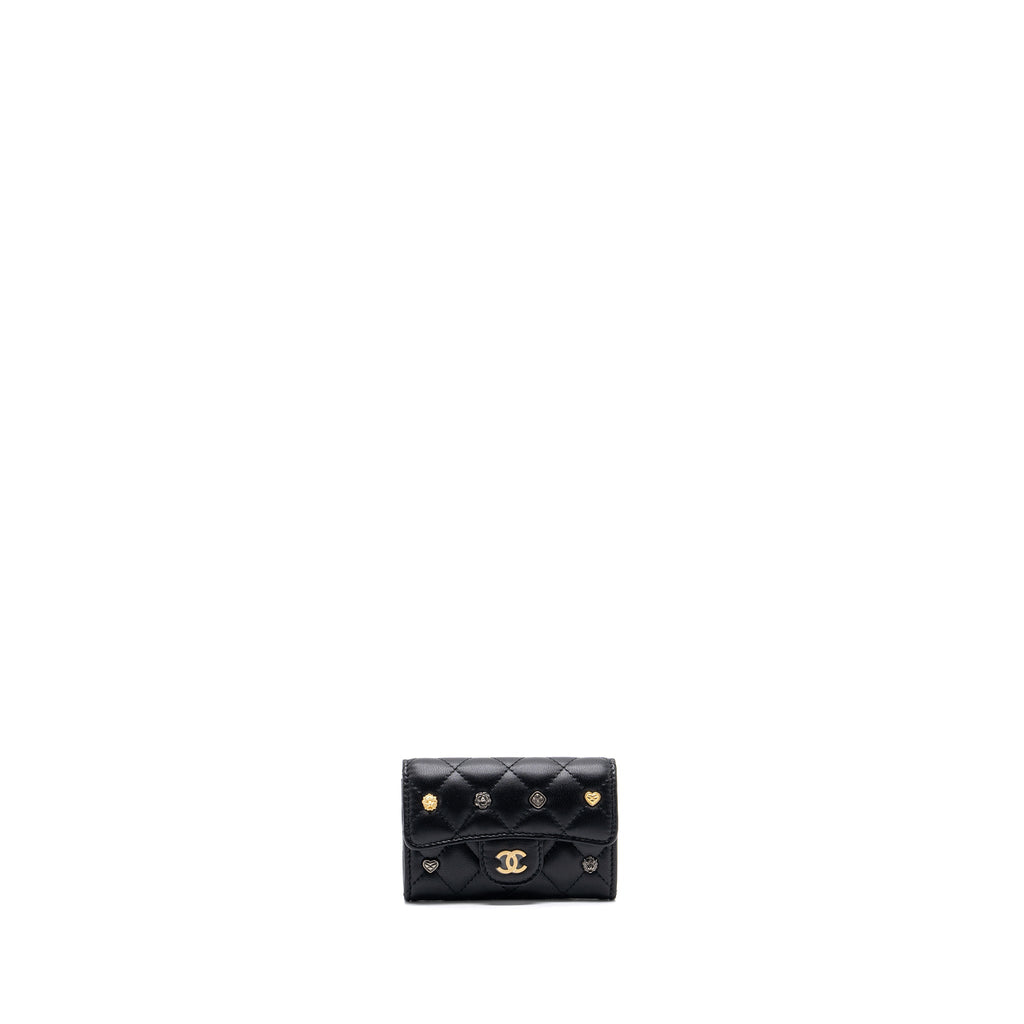 CHANEL 23B FLAP CARD HOLDER LAMBSKIN GHW(MICROCHIP)