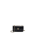 CHANEL MINI TRENDY CC WALLET ON CHAIN LAMBSKIN BLACK LGHW (MICROCHIP)