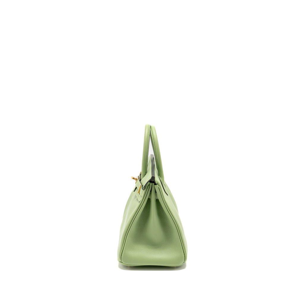 HERMES BIRKIN 25 SWIFT VERT CRIQUET GHW
