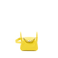HERMES MINI LINDY CLEMENCE LIME SHW