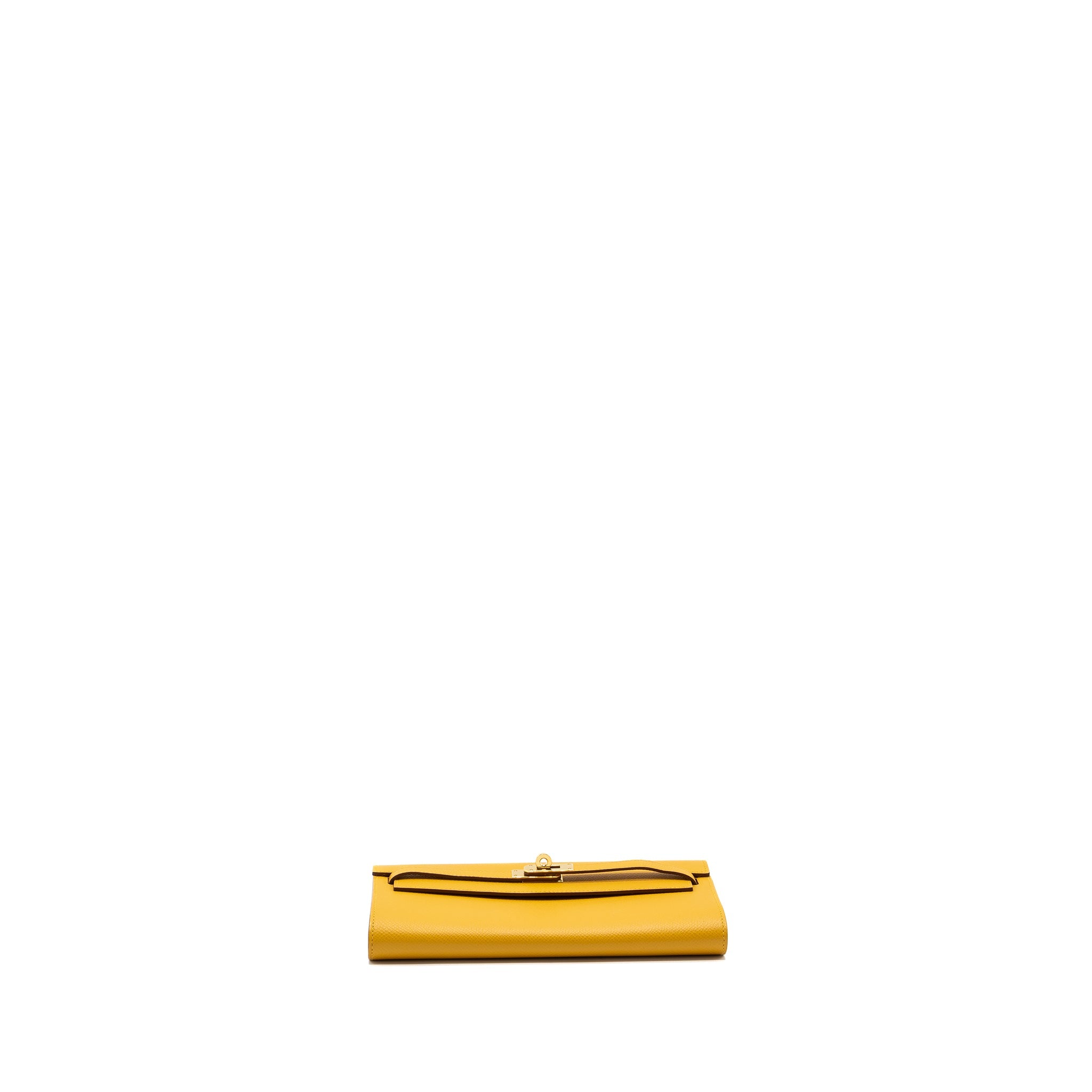 HERMES KELLY TO GO EPSOM JAUNE AMBER GHW