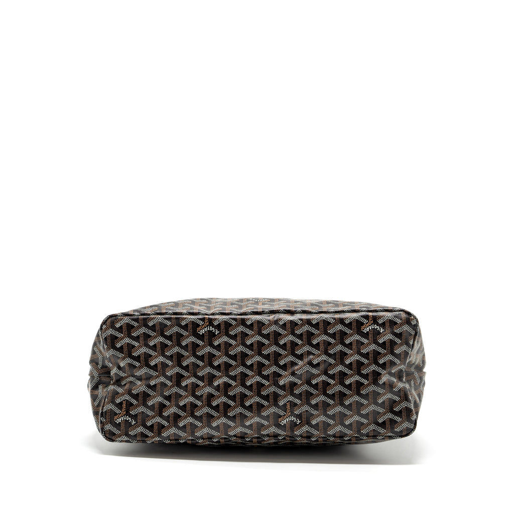 GOYARD BOHEME HOBO BAG GOYARDLINE CANVAS CALFSKIN BLACK LIMITED EDITION SHW