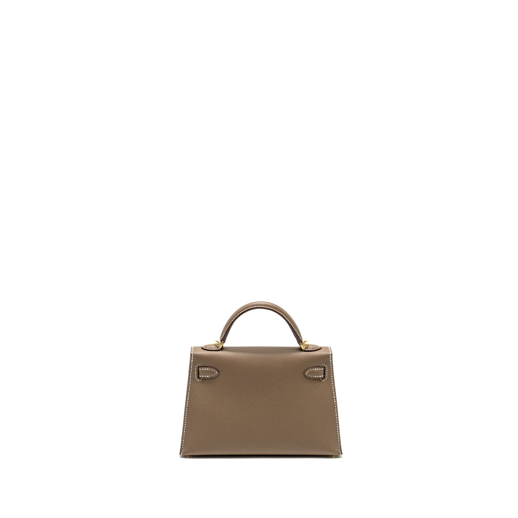 HERMES MINI KELLY EPSOM ETOUPE GHW