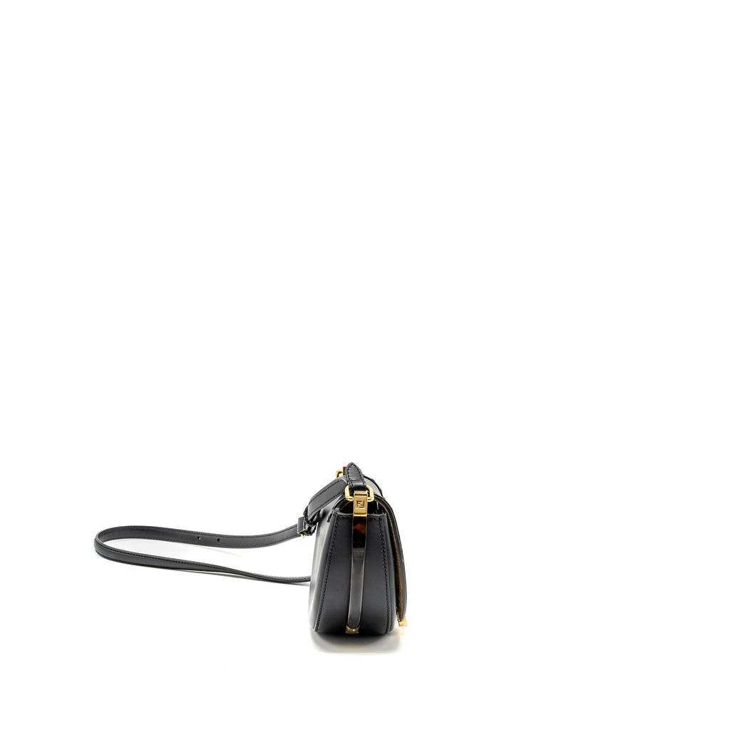 FENDI MOONLIGHT SHOULDER BAG CALFSKIN BLACK GHW