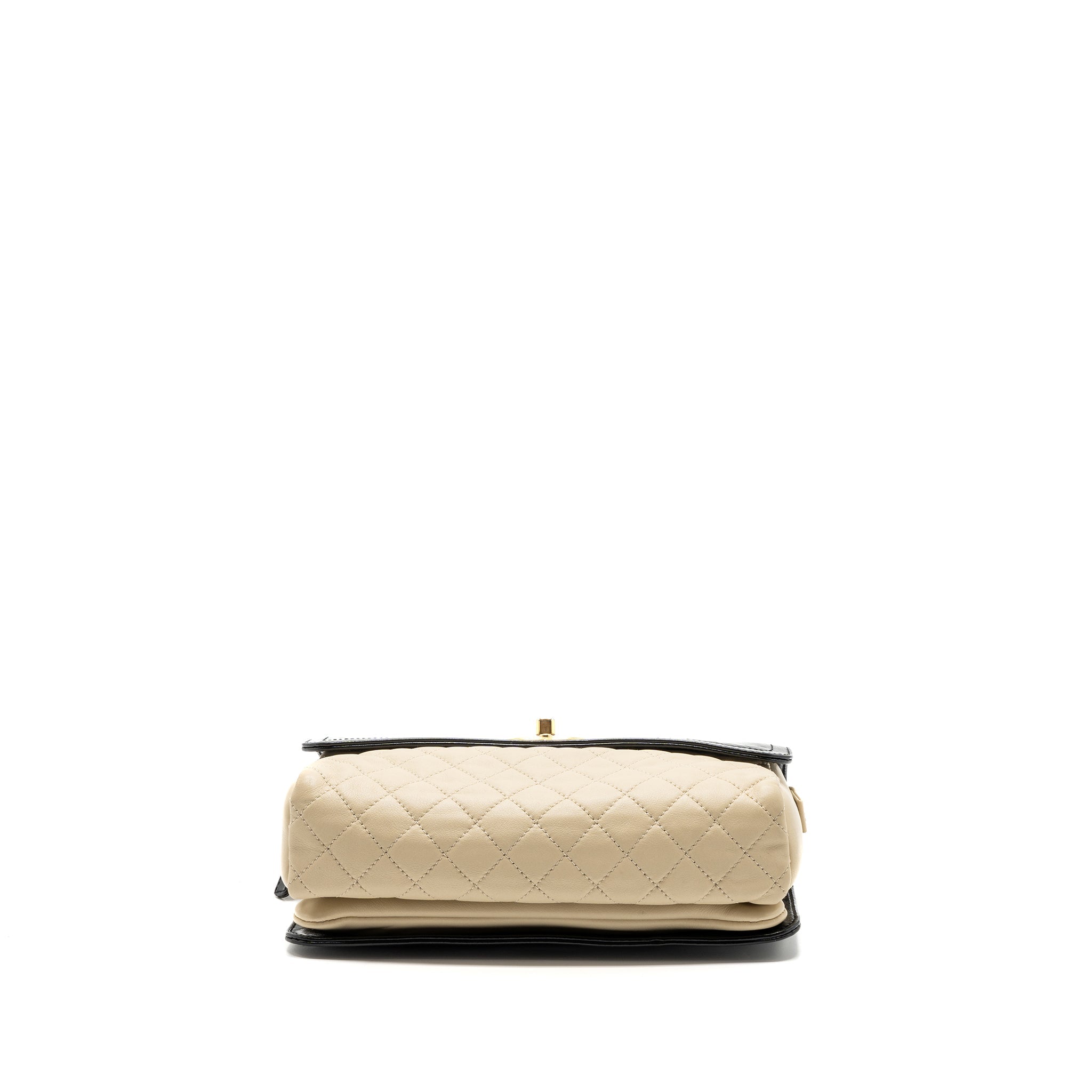 CHANEL MEDIUM IN THE MIX FLAP BAG LEATHER BLACK/BEIGE/CREAM GHW