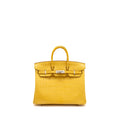 HERMES BIRKIN 25 ALLIGATOR MISSISSIPPIENSIS MAT 9D JAUNE AMBRE SHW