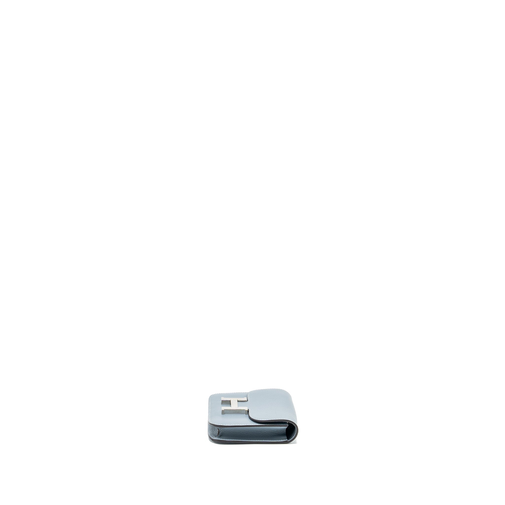 HERMES CONSTANCE SLIM EVERCOLOR J7 BLUE LIN SHW
