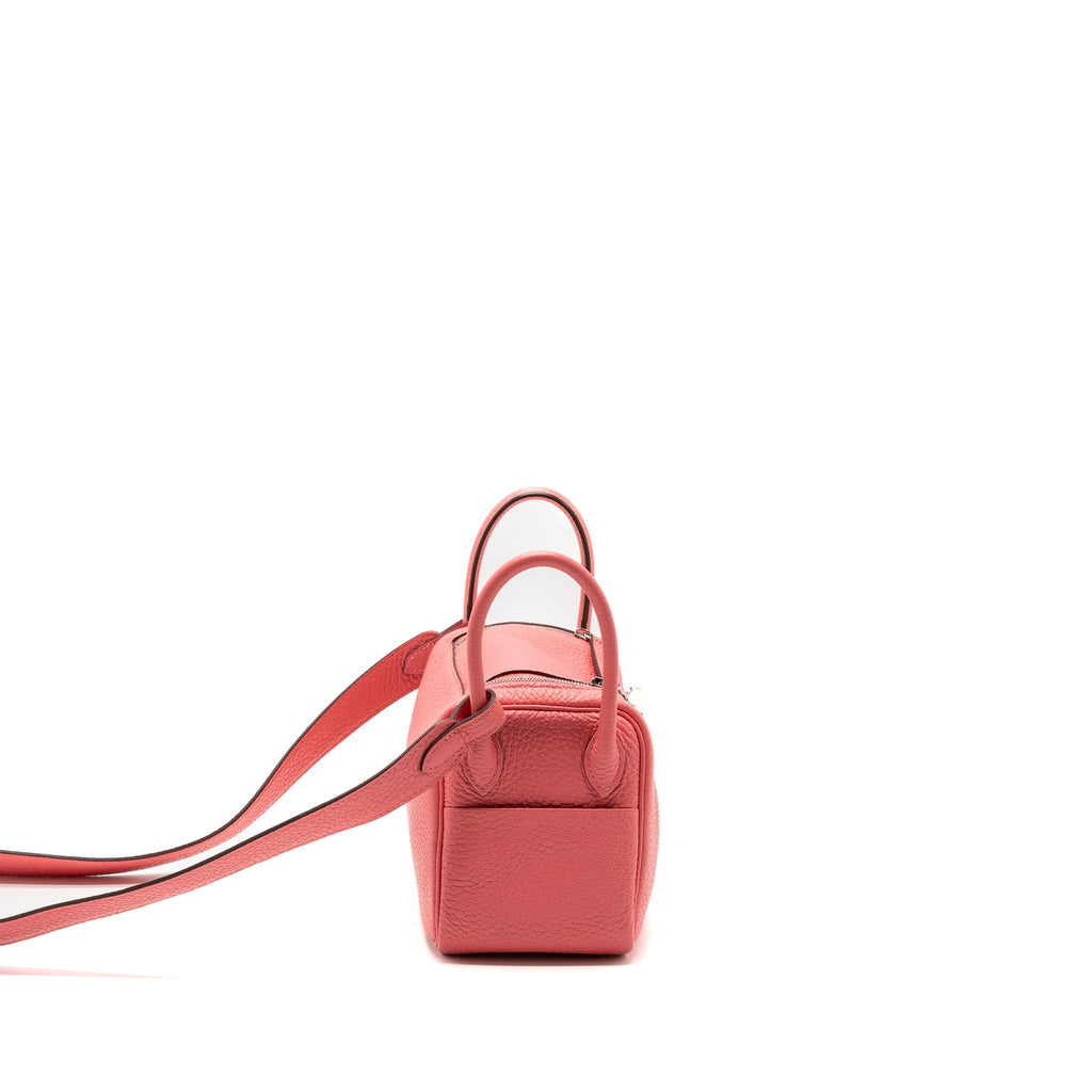 HERMES MINI LINDY CLEMENCE 8W ROSE AZALEE SHW