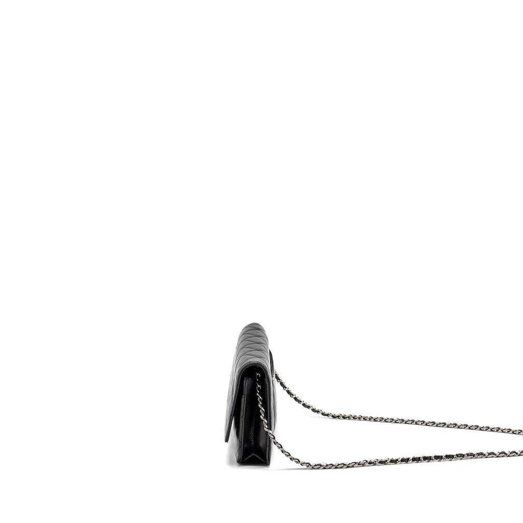 CHANEL CLASSIC WALLET ON CHAIN CAVIAR BLACK SHW