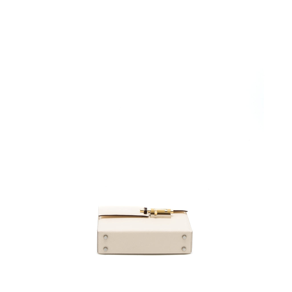 HERMES MINI VERROU CHEVRE MYSORE NATA HAVANE/CHAI/ETOUPE HARDWARE