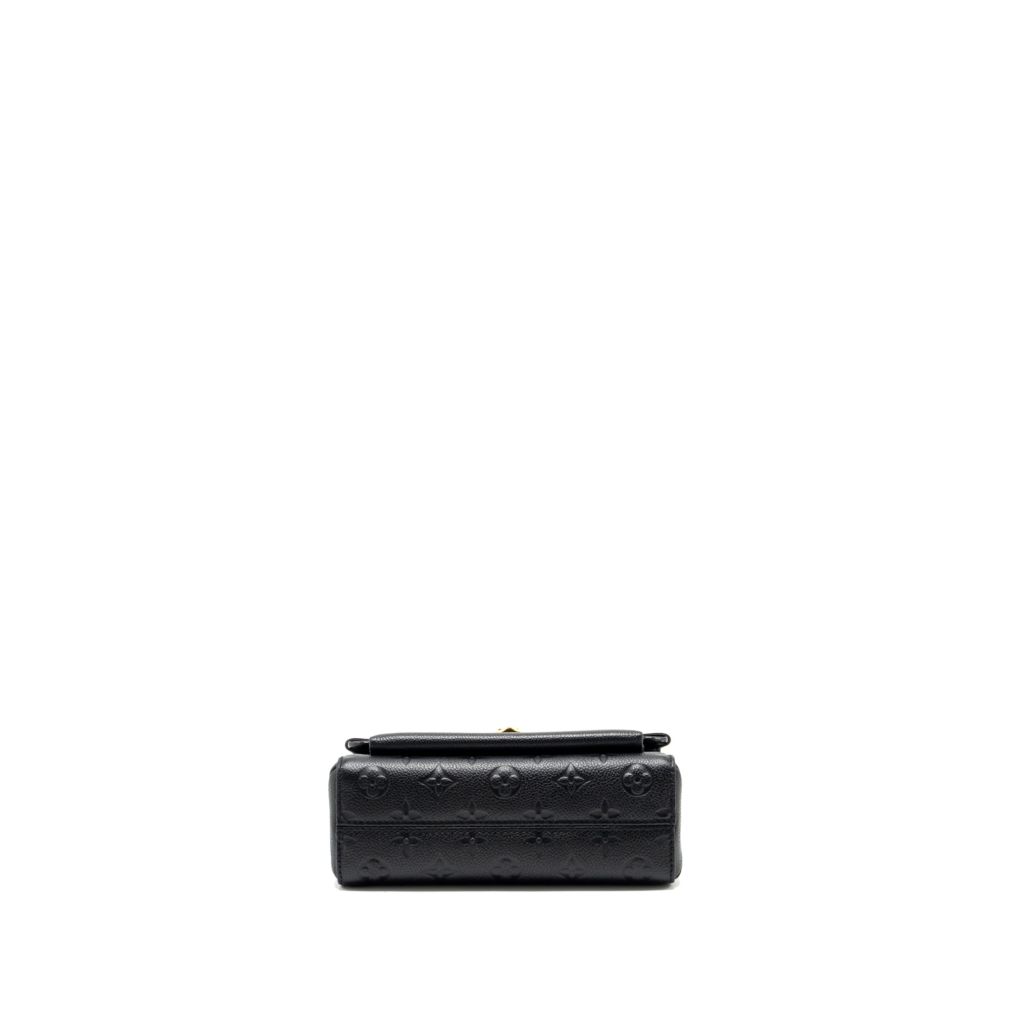 LOUIS VUITTON VAVIN BB MONOGRAM EMPREINTE CALFSKIN BLACK GHW
