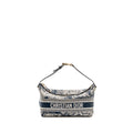 DIOR MEDIUM DIORTRAVEL NOMAD POUCH TOILE DE JOUY REVERSE TECHNICAL FABRIC BLUE LGHW
