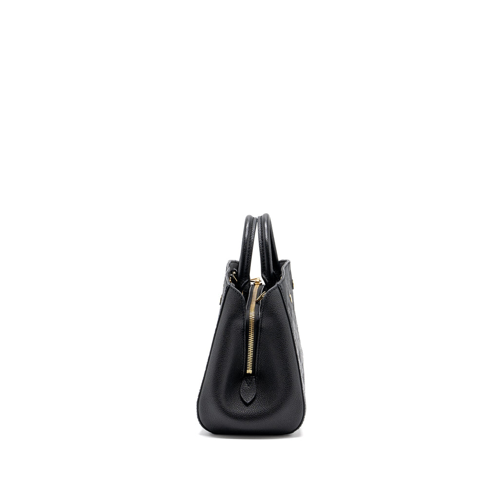 LOUIS VUITTON MONTAIGNE BB  MONOGRAM EMPREINTE BLACK GHW