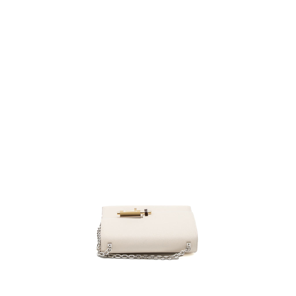 HERMES MINI VERROU CHEVRE MYSORE NATA HAVANE/CHAI/ETOUPE HARDWARE