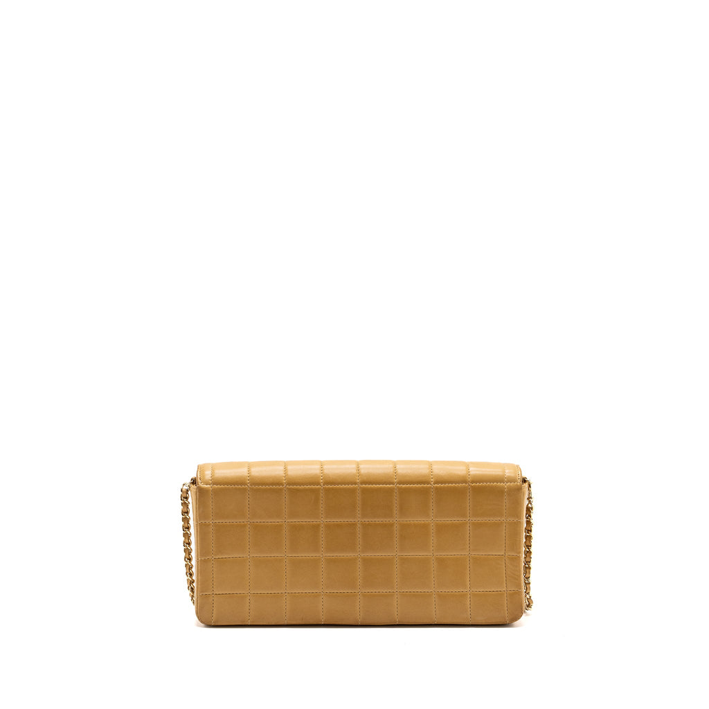 CHANEL VINTAGE FLAP BAG DARK BEIGE GHW