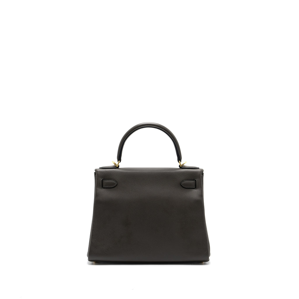 HERMES KELLY 28 EVERCOLOR VERT DE GRIS GHW
