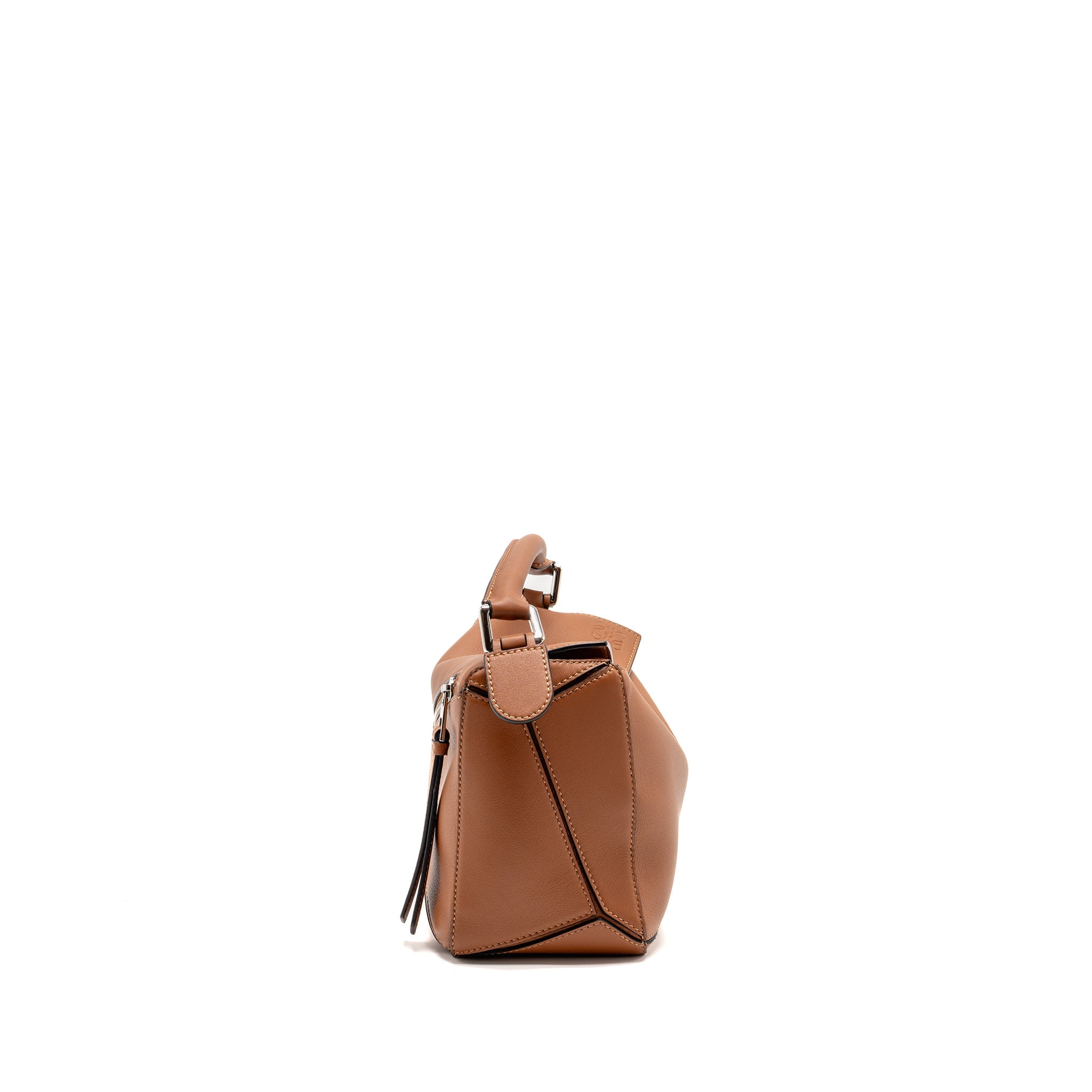 LOEWE SMALL PUZZLE BAG CALFSKIN TAN GHW