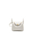 HERMES MINI LINDY II CLEMENCE NEW WHITE GHW