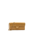 CHANEL VINTAGE FLAP BAG DARK BEIGE GHW