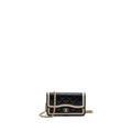 CHANEL 23B FLAP PHONE HOLDER LAMBSKIN BLACK/ WHITE LGHW (MICROCHIP)