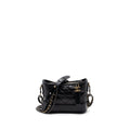 CHANEL SMALL GABRIELLE HOBO BAG AGED CALFSKIN BLACK MULTICOLOURED HARDWARE