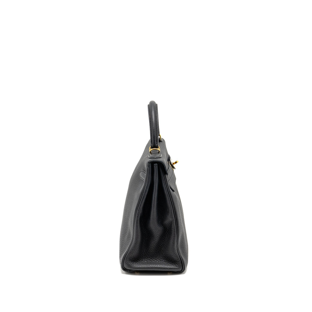 HERMES KELLY 32 TOGO BLACK GHW