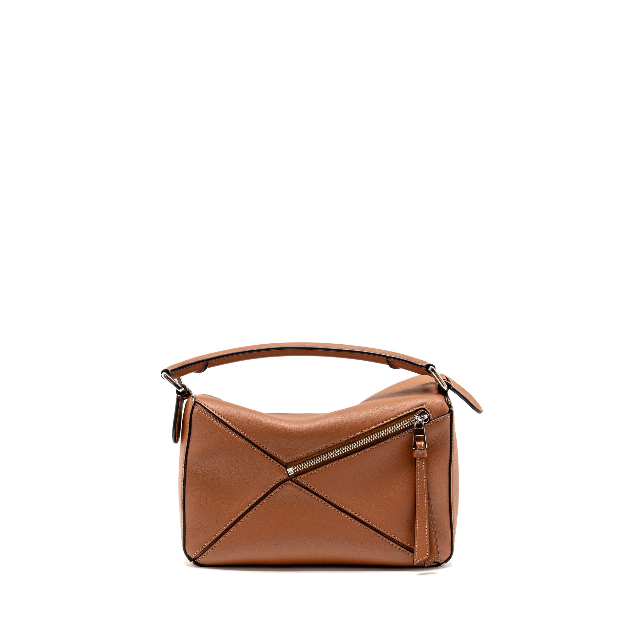 LOEWE SMALL PUZZLE BAG CALFSKIN TAN GHW
