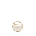 CHANEL 23C ROUND CLUTCH LAMBSKIN WHITE LGHW (MICROCHIP)