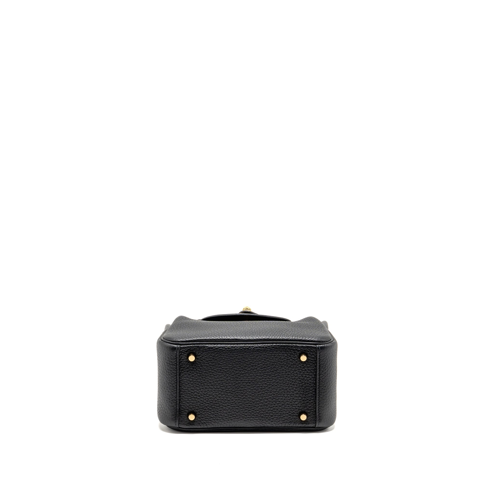 HERMES MINI LINDY CLEMENCE BLACK GHW