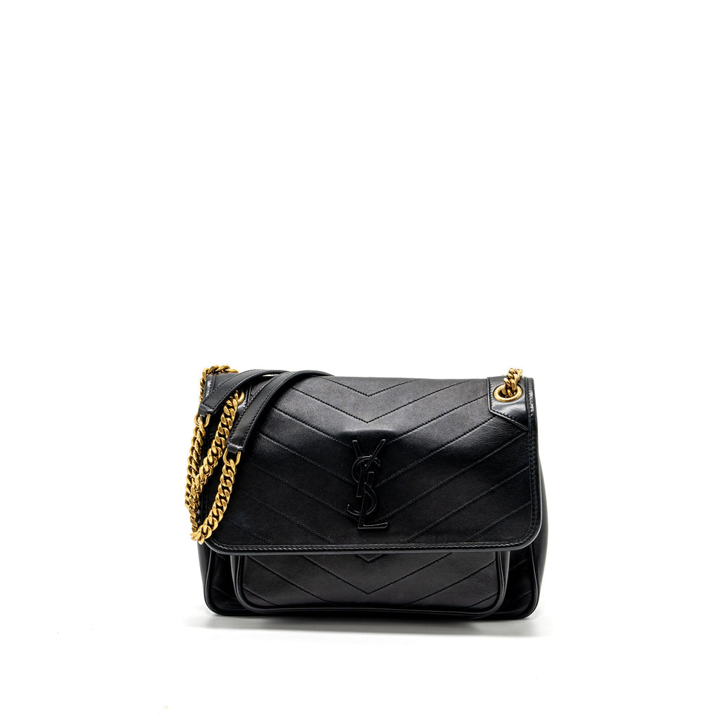 SAINT LAURENT MEDIUM NIKI LAMBSKIN BLACK GHW