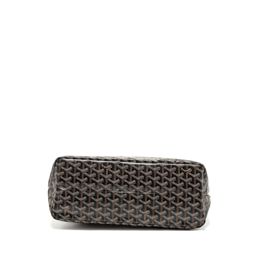 GOYARD BOHEME HOBO BAG CANVAS/CALFSKIN BLACK/BROWN SHW