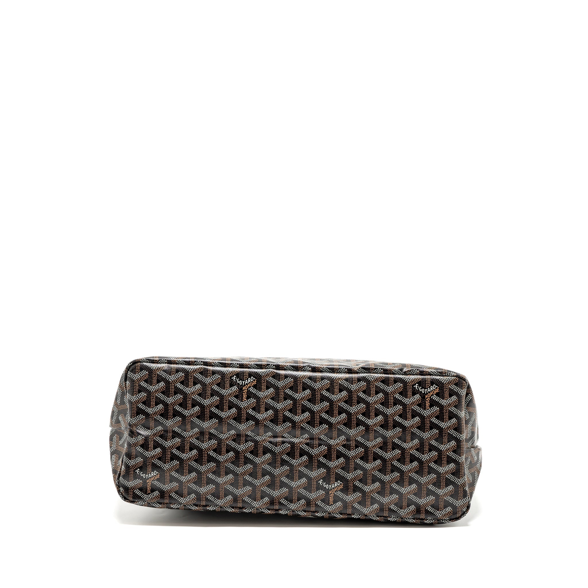 GOYARD BOHEME HOBO BAG CANVAS/CALFSKIN BLACK/BROWN SHW