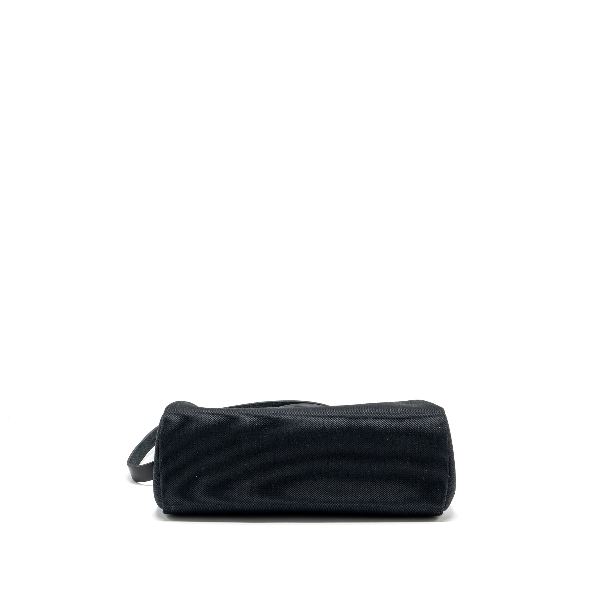 HERMES HERBAG 31 ZIP BAG CANVAS/LEATHER BLACK GHW