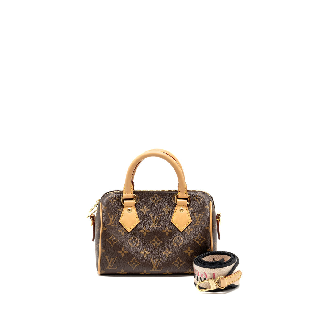 LOUIS VUITTON SPEEDY 20 BANDOULIERE MONOGRAM CANVAS GHW