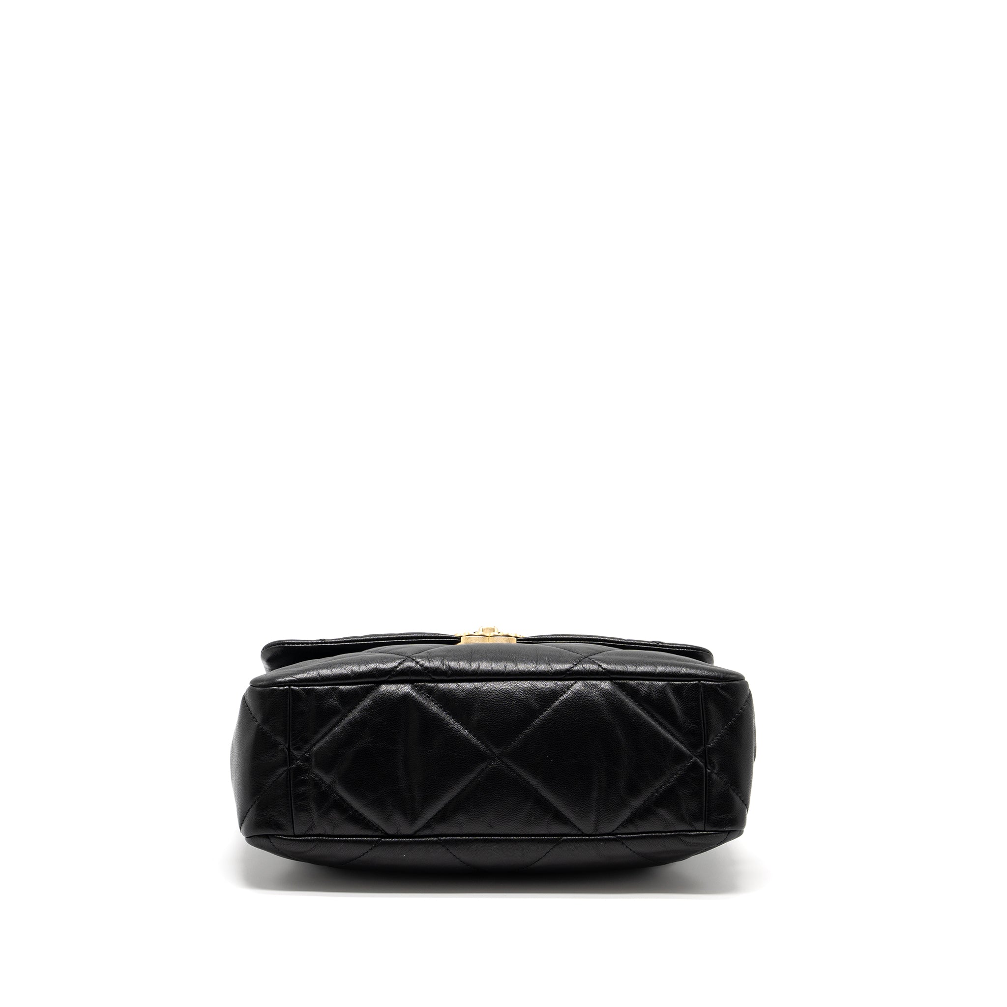 CHANEL MEDIUM 19 BAG GOATSKIN BLACK MULTICOLOUR HARDWARE