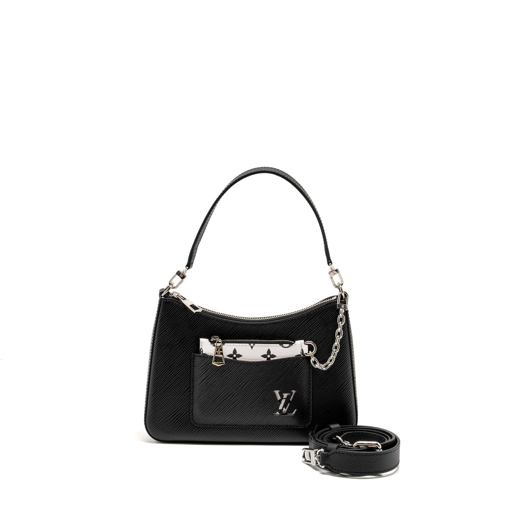 LOUIS VUITTON MARELLE GRAINED EPI/CANVAS BLACK SHW